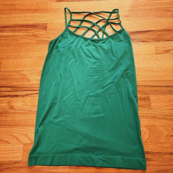 Zenana Outfitters Seamless Green Camisole 1X/2X - Picture 1 of 4